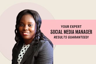 be your social media marketing manager and content creator