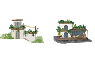 create an illustration of a house