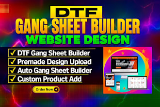devlop your dtf printing website with gang sheet builder on shopify