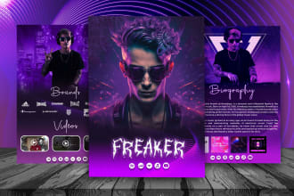 do professional artist epk, media kit, press kit, speaker one sheet