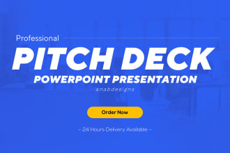 design pitch deck and corporate powerpoint presentation