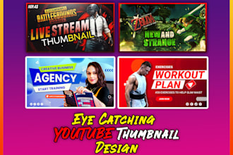 design gaming youtube thumbnail very quick