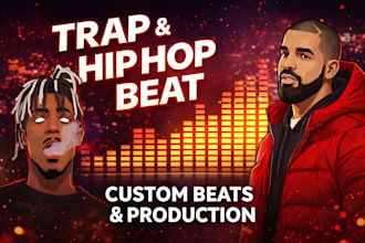 create a trap or hip hop beat according to your needs