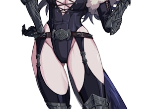 draw full body anime fanart, ocs or game characters
