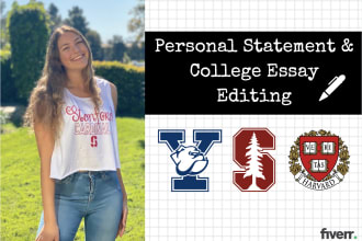 expertly edit your personal statement or college essay