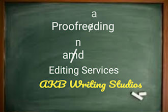 proof read and copyedit your novels