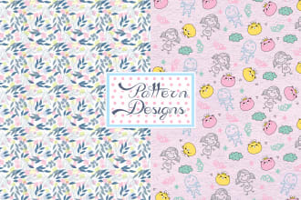 design seamless hand drawn patterns designs, textile prints