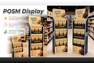 make product display, counter top, retail display in here