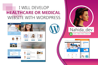 create medical ,healthcare website with appointment system