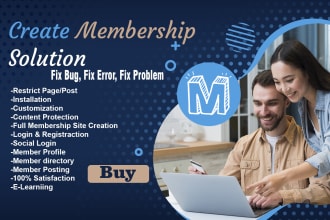 design wordpress membership website with learndash and lms