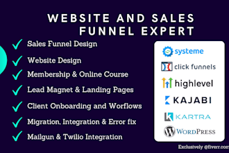 clone figma, design systeme io funnel, clickfunnels, gohighlevel website, kajabi