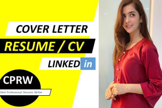 write resume, cover letter and linkedin profile optimization