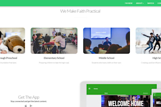 design a custom website for your church