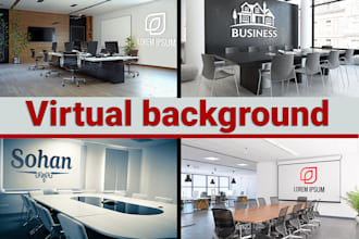 create customized zoom background, google meet