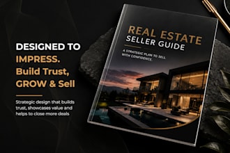 design real estate brochure, buyer and seller guides, company profile