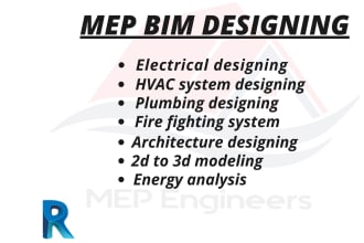 do revit bim mep design electrical plumbing fire hvac system