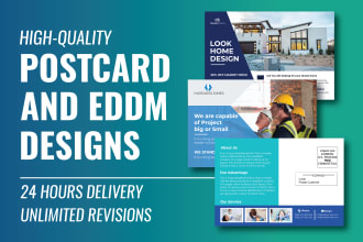 design  postcard or eddm postcard in 24 hrs
