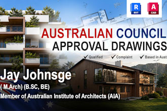 prepare standard australian council architectural drawings