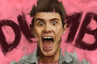 paint custom portrait from photo