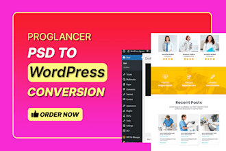 convert PSD to wordpress