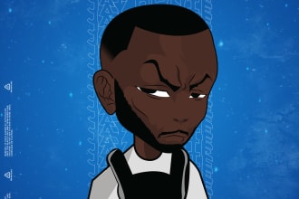 design a anime album cover or mixtape cover , art work for your music