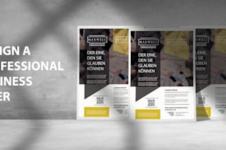 design a professional flyer,brochure,poster,offers,banner