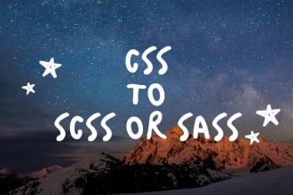 convert css to scss or sass or any css type conversion