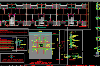 drafting complete building structural  drawing