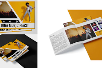 design professional press kit, media kit, epk with enabled links