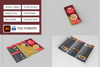 design tri fold and bi fold brochure