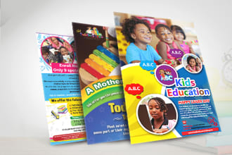 do school college educational student kids flier flyer poster