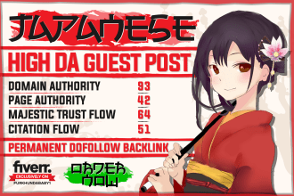 publish 3x japanese guest post on high da japanese blog