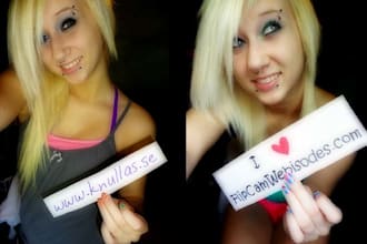 hold a sign that says anything