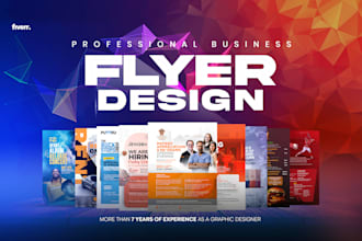 design professional business flyer within 24 hours