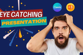 create eye catching powerpoint and canva presentation