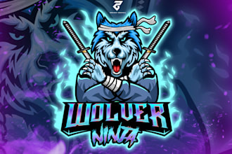 design mascot logo for esports, sports team, gaming, twitch