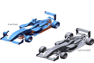 do reverse engineering from 3d scan, stl,pointcloud