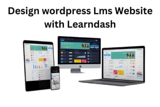design wordpress lms website with learndash