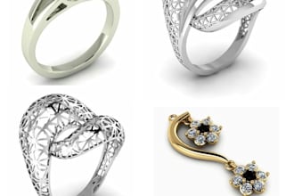 make a custom 3d model of any jewelry item for 3d printing