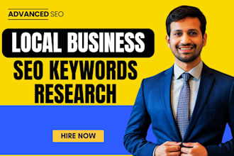 do local SEO keyword research and competitors analysis for local business