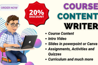 prepare curriculum content and presentation and worksheets