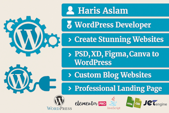 build responsive wordpress website design using elementor
