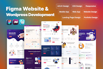 do custom website, figma website design, website ui ux design, wordpress website