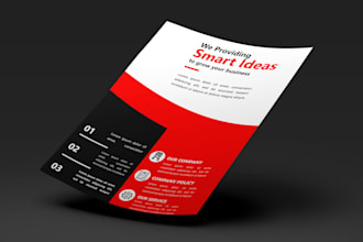 design a one page minimalist flyer