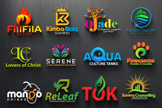 create innovative 3d logo design for your company, business, brand, and website