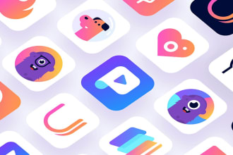 design an mobile app logo or app icon for android and ios