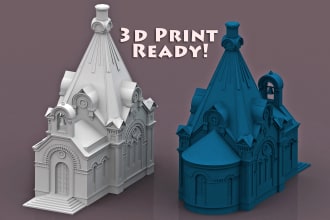 make 3d print ready models of buildings and landmarks