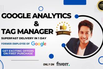 setup google analytics and tag manager as a certified expert