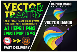 convert to vector, vector tracing logo, image, vectorize, trace