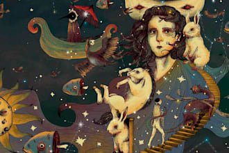 draw a surrealist or fantasy illustration